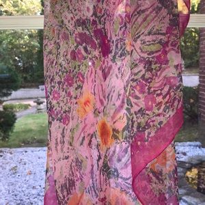 Printed chiffon scarf